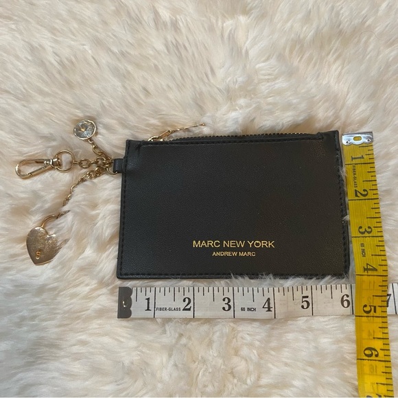 Andrew Marc New York Black Cards Pouch - Picture 2 of 4